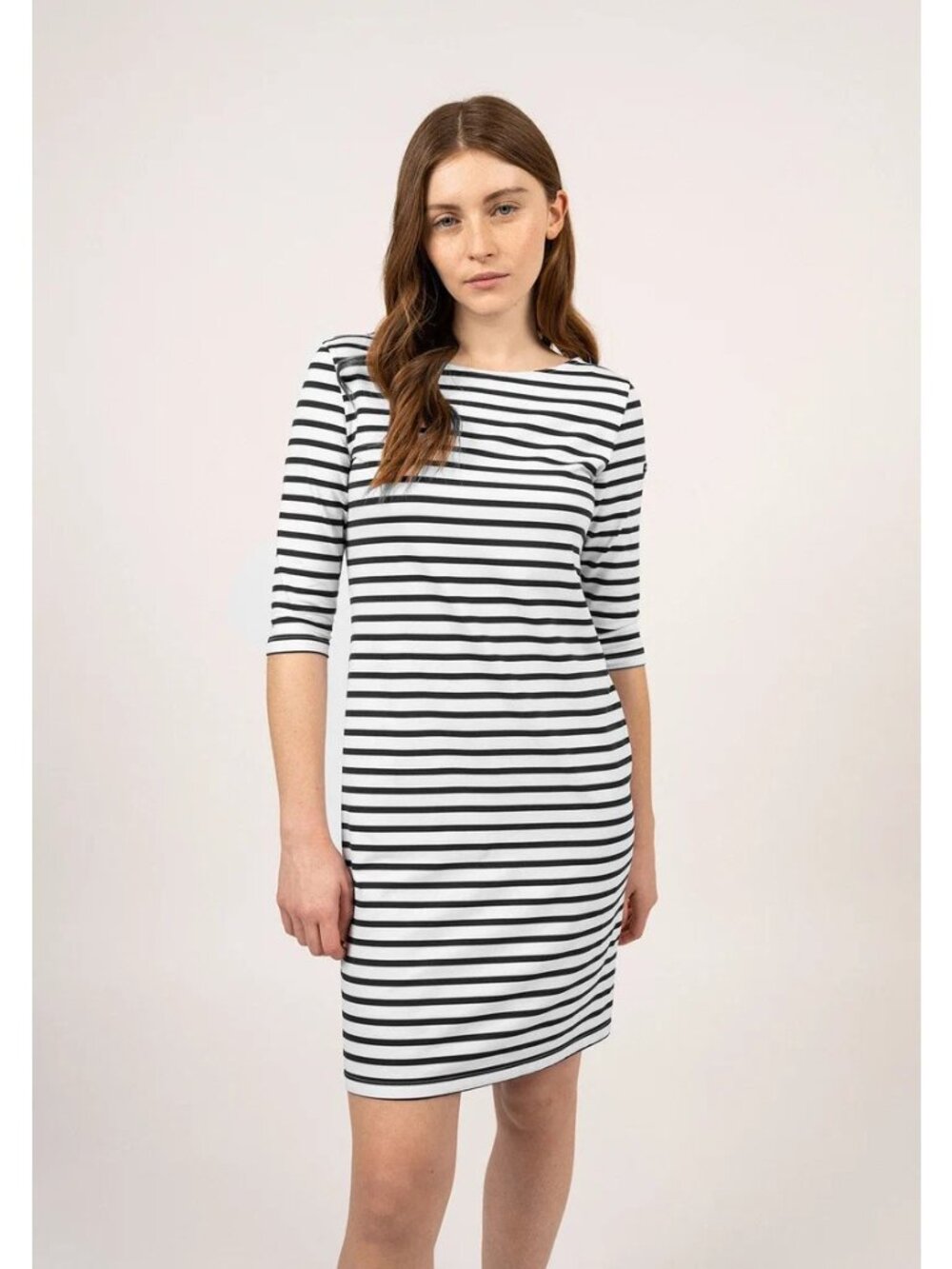 Saint James PROPRIANO Anti-Uv Nautical Dress Sz 14 M L Black White NWT